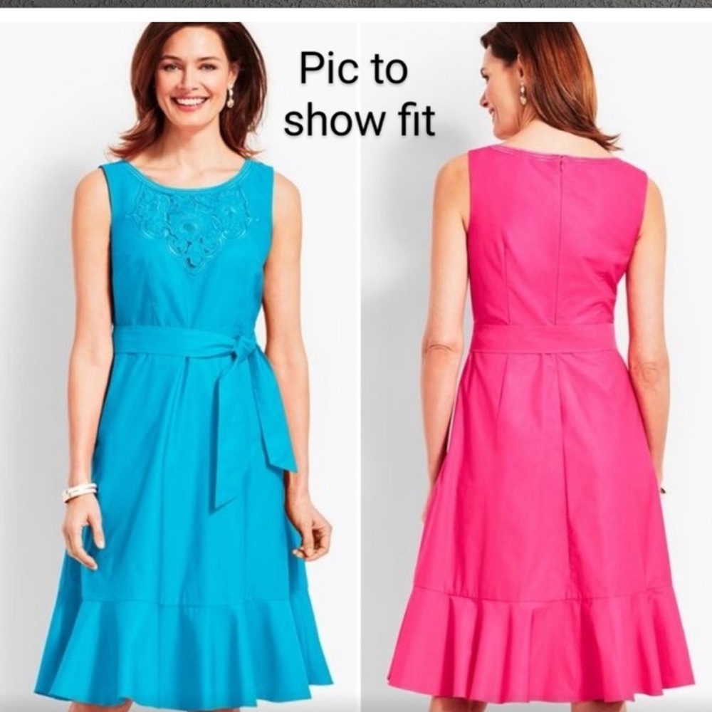 COPY - Beautiful NWTs white A line Talbots Dress. 👗 - Picture 5 of 9